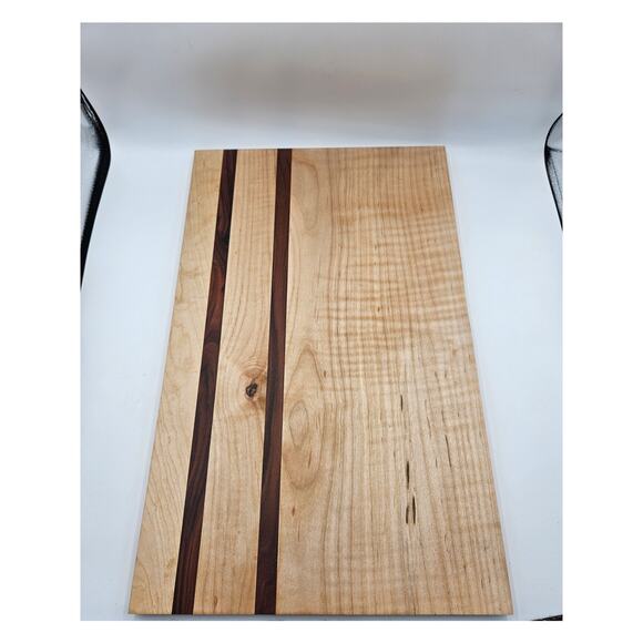 Handmade Food Safe Cutting Chopping Board Set Maple and Mahogany Large & Small - Picture 2 of 8